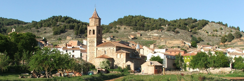 Panorámica de Luco de Jiloca (fuente: https://www.caminodelcid.org/localidades/luco-de-jiloca-586422/).